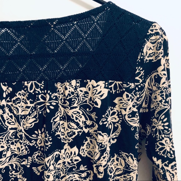 Lucky Brand 3/4 Sleeve Blouse - Picture 5 of 6